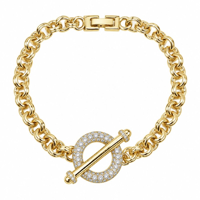 PULSERA DE ENCHAPE PARA DAMA 16CM