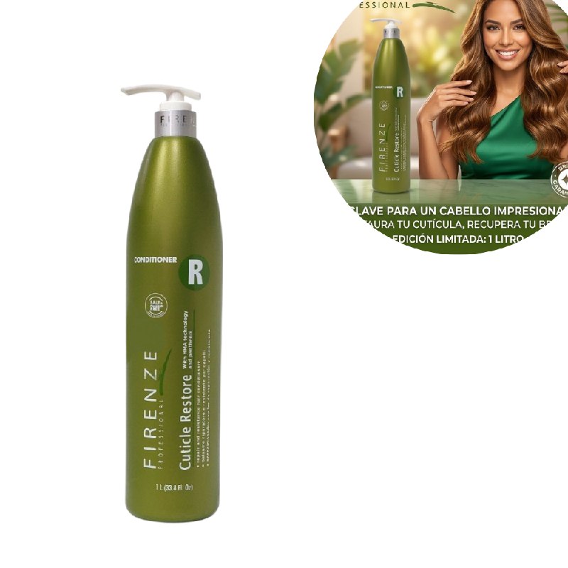 ACONDICIONADOR HIDRATANTE, NUTRITIVO Y REPARADOR DE CUTICULA DEL CABELLO FIRENZE 1L