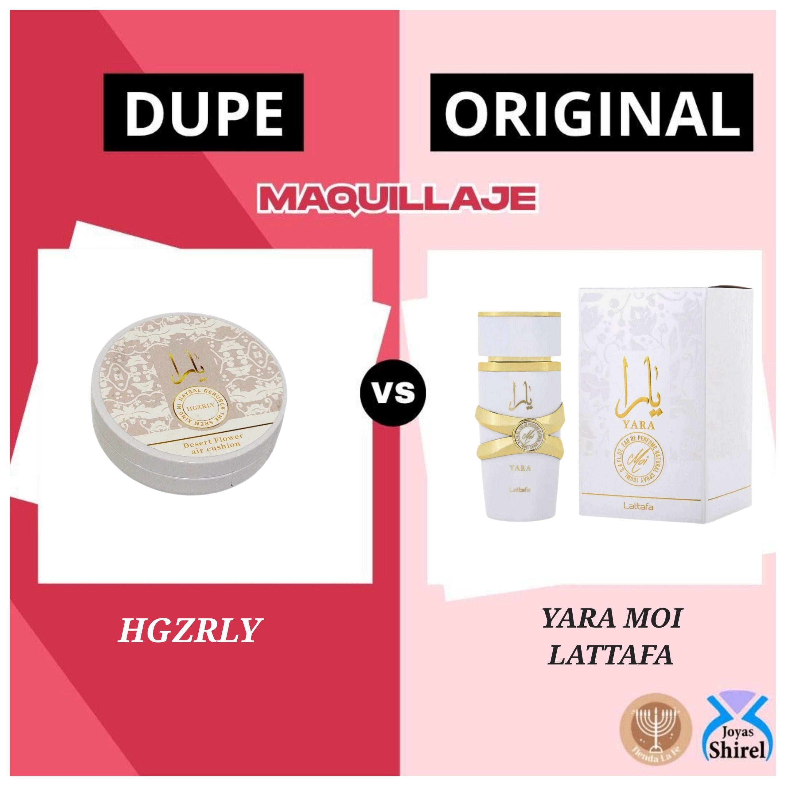 BASE DE MAQUILLAJE CON DOBLE COJIN TEXTURA LIGERA HGZRLY 12G (DUPE DE LATTAFA)
