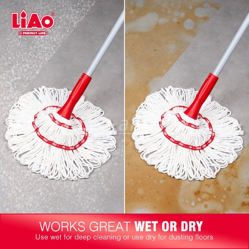 TRAPEADOR MAGICO AUTO EXPRIMIBLE DE ALGODON LIAO TWIST MOP A1301106 45X163CM