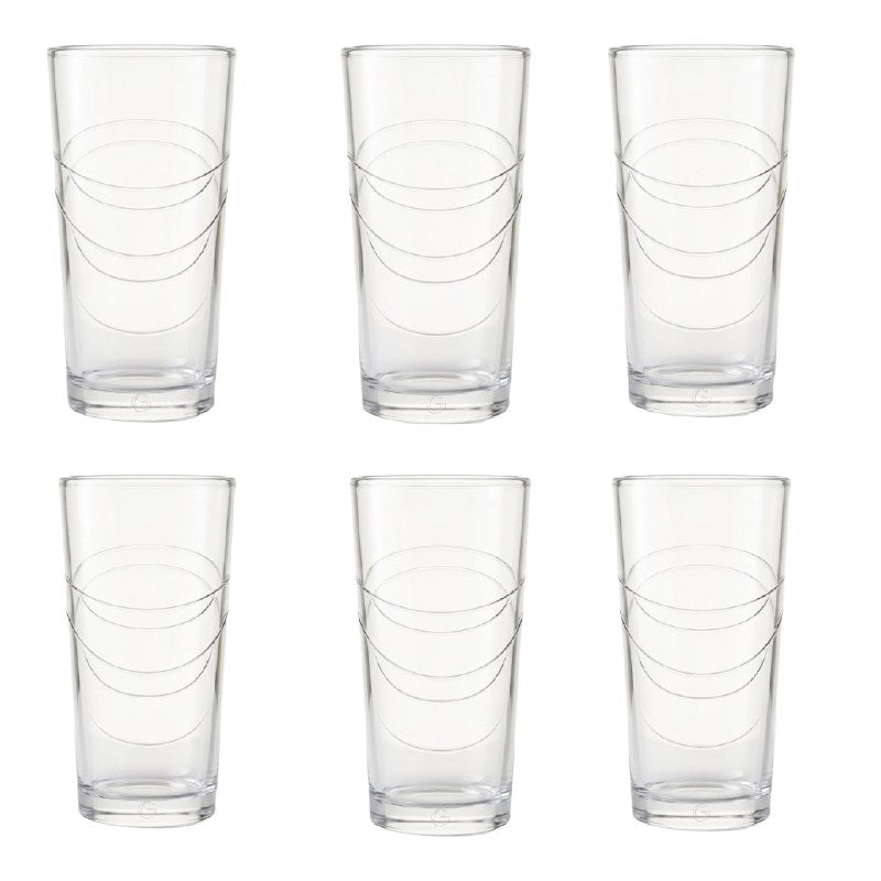SET DE VASOS DE VIDRIO ELEGANTES Y VERSATILES DE 200ML BENELI HOME 6PCS