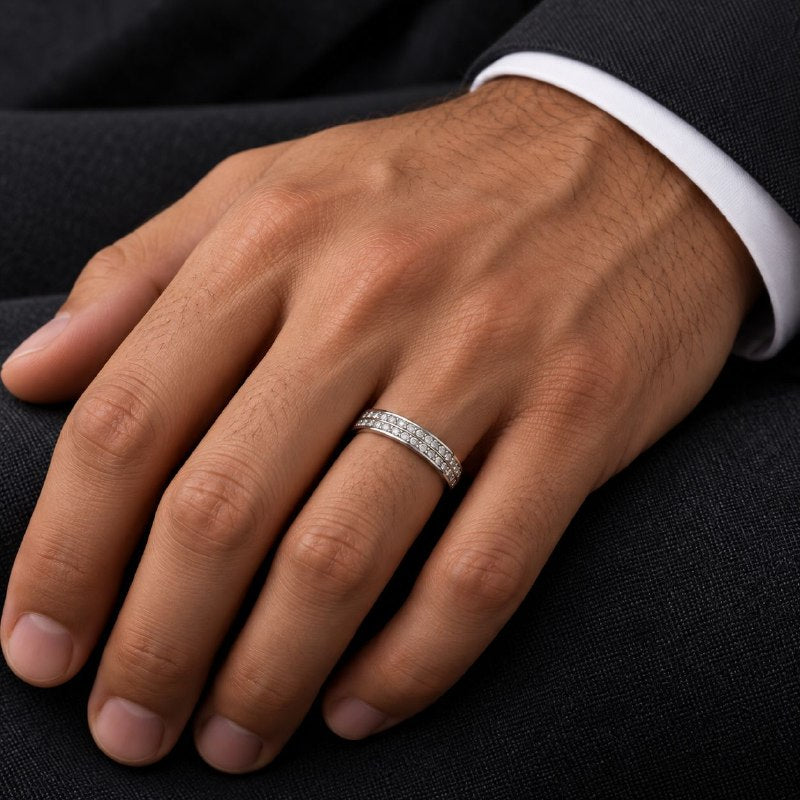 ANILLO DE PLATA 9.25 PARA HOMBRE DE MATRIMONIO 3.9G