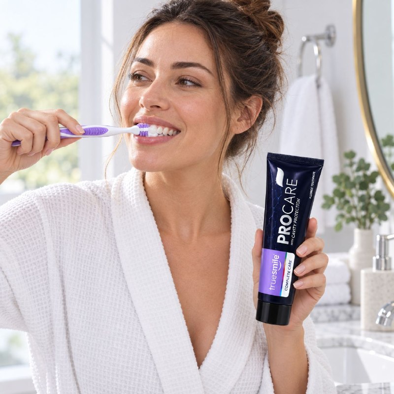 PASTA DENTAL CON FLUORURO ANTICARIES E INCLUYE CEPILLO TRUESMILE 100ML
