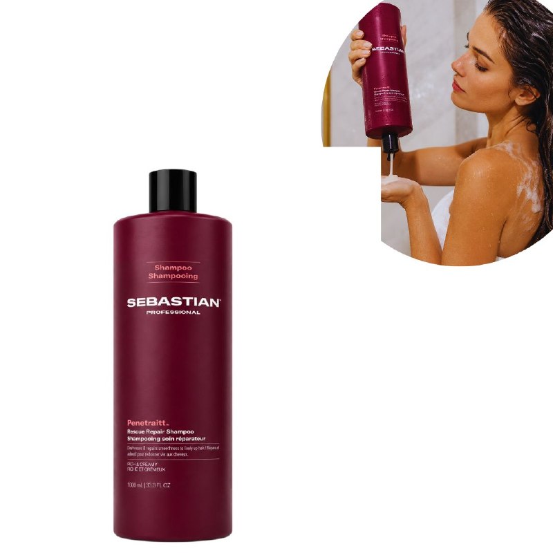 SHAMPOO PROFESIONAL DE LIMPIEZA REPARADORA CON PROTEINAS SEBASTIAN PROFESSIONAL 1000ML