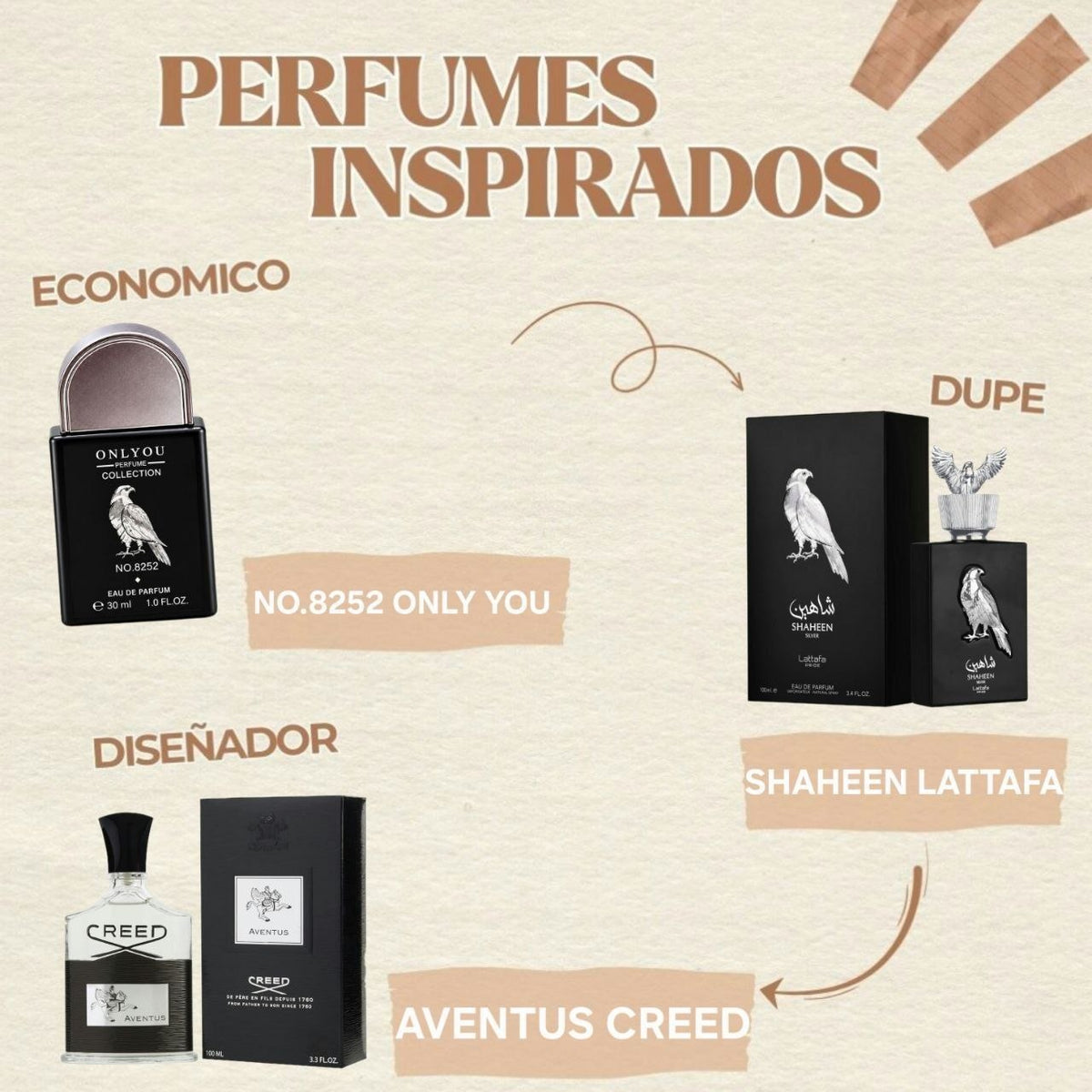 PERFUME ECONÓMICO N°8252 EAU DE PARFUM ONLYOU 30ML