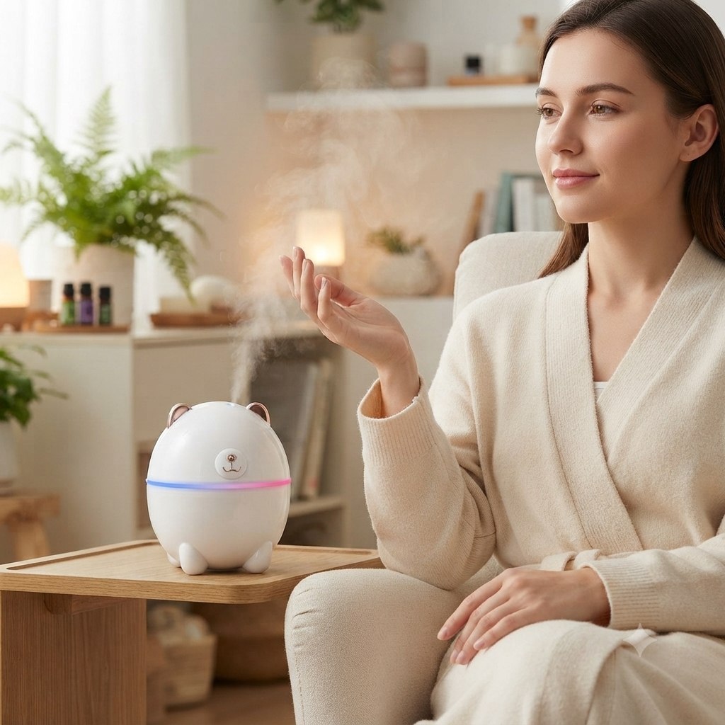 HUMIDIFICADOR ULTRA-SÓNICO PERSONAL CON DISEÑO DE OSO POLAR POLAR BEAR MINI HUMIDIFIER 200 ML