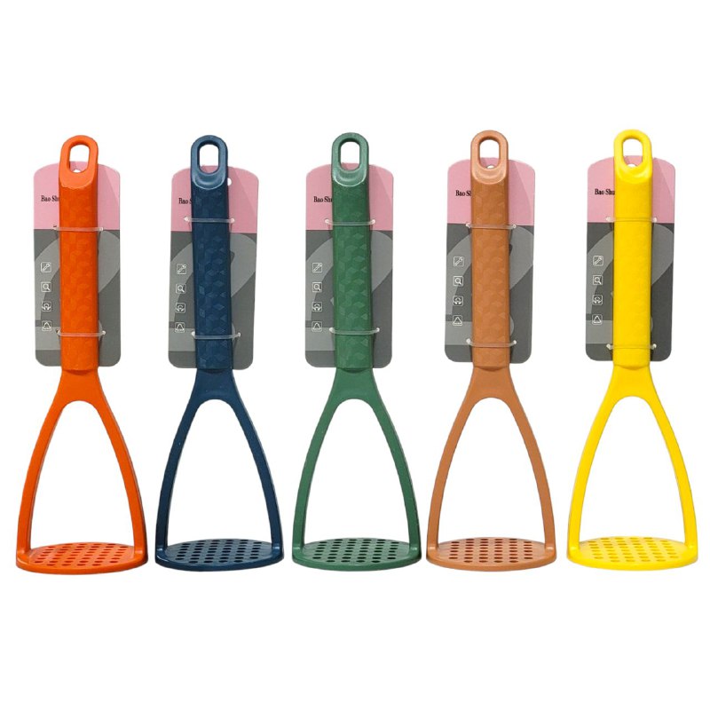 MACHACADOR MANUAL DE PLASTICO, HERRAMIENTA TRITURADORA DE ALIMENTOS COCIDOS, PAPAS, AGUACATEM FRIJOLES, FRUTAS Y VERDURAS BAO SHUM HE
