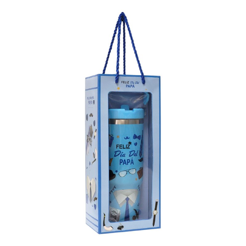 BOTE TERMICO DE REGALO PARA PADRE PARA BEBIDAS FRIAS Y CALIENTES BENELI HOME