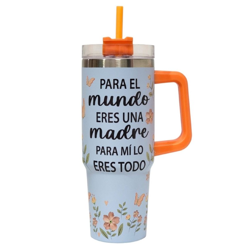 TERMO PORTATIL DE ALTA RESISTENCIA DE ACERO INOXIDABLE DEL DIA DE LAS MADRES 900ML