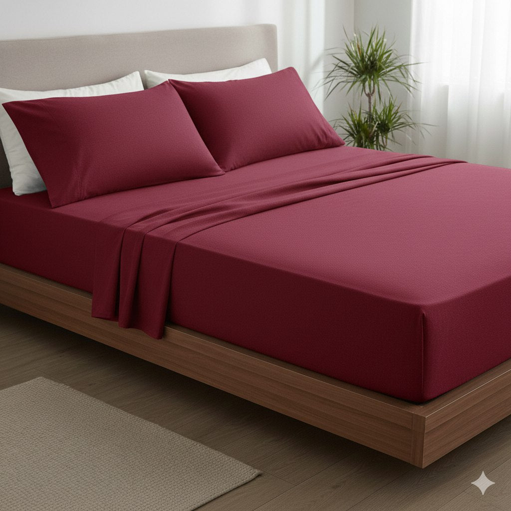JUEGO DE SABANAS KING 4 PCS SCARLETT CLASSICS