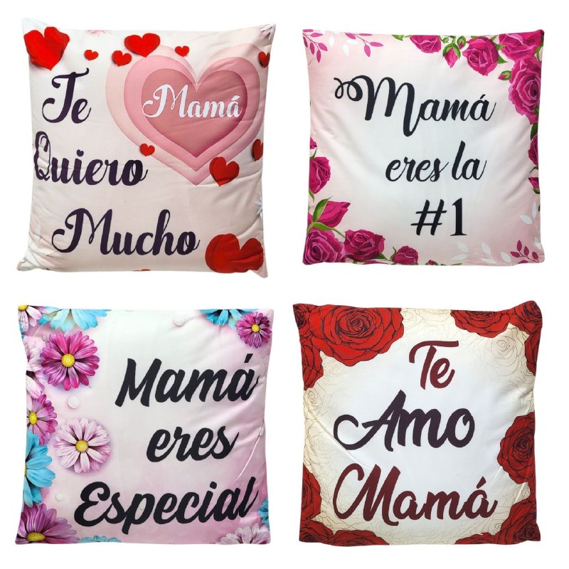 COJIN ALMOHADA DECORATIVA DEL DIA DE LAS MADRES 43X43CM