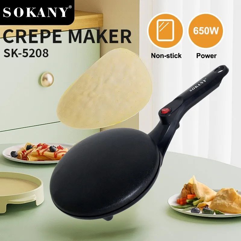 MAQUINA PARA HACER CREPAS SK-5208 SOKANY