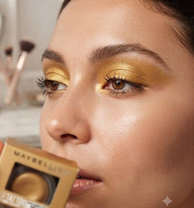 SOMBRA DE OJOS EN GEL DE LARGA DURACION Y RESISTENTE AL AGUA TONO 40 GOLDEN GIRL MAYBELLINE 4G