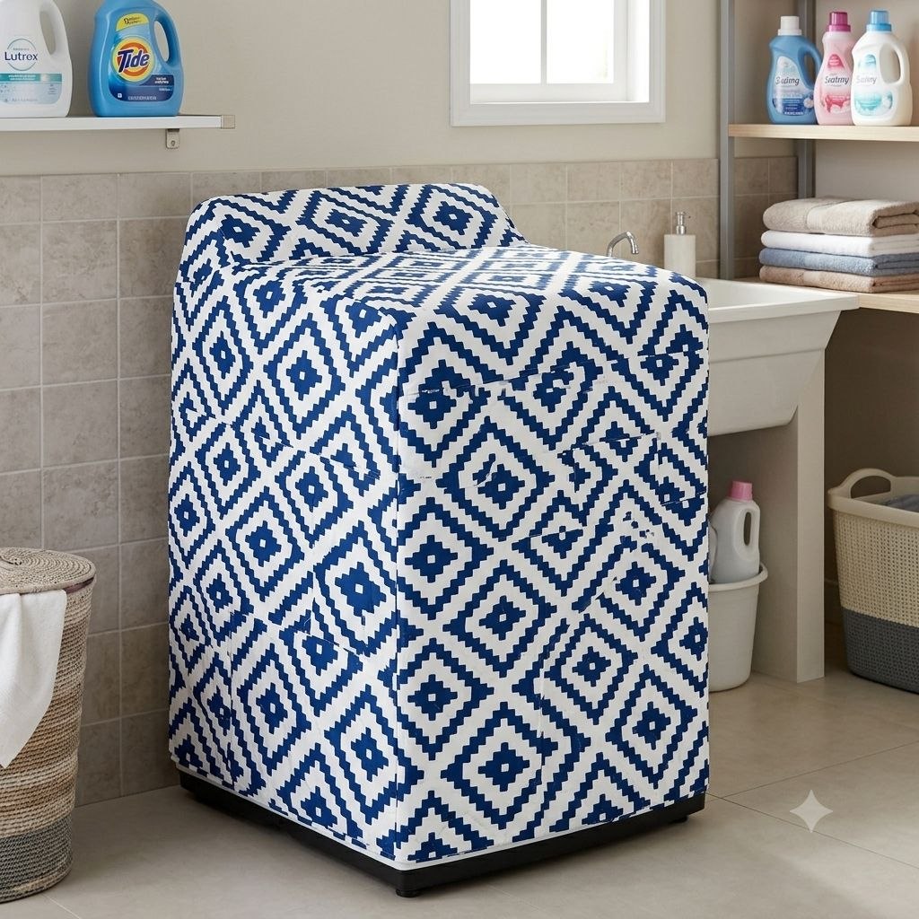 FUNDA PARA LAVADORA PARA PROTEGER LA LAVADORA DEL POLVO,LA HUMEDAD Y LOS ARAÑAZOS LOTUS HOME 76X68X103CM