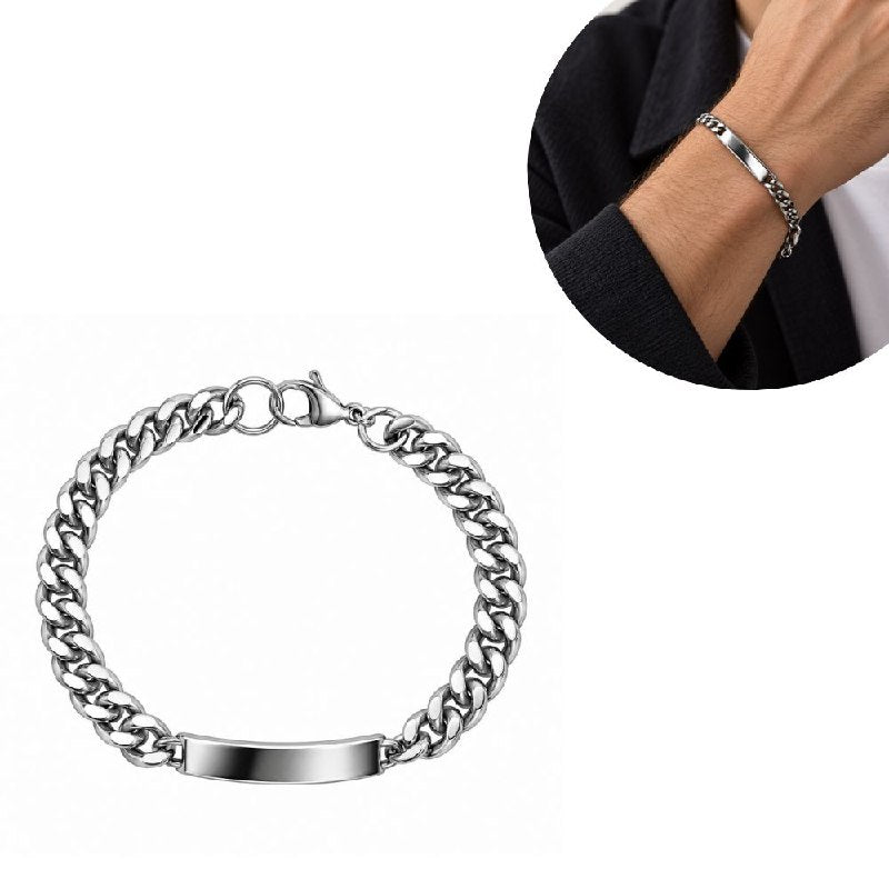 PULSERA DE ENCHAPE PARA CABALLERO 20CM