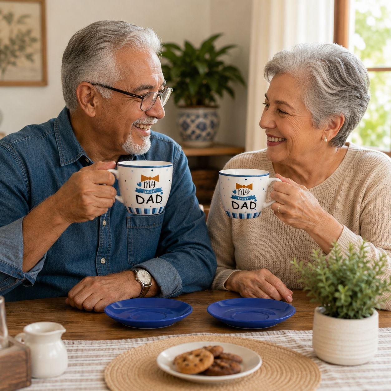 SET DE TAZA Y PLATO DÍA DEL ABUELO LIFEART 220ML