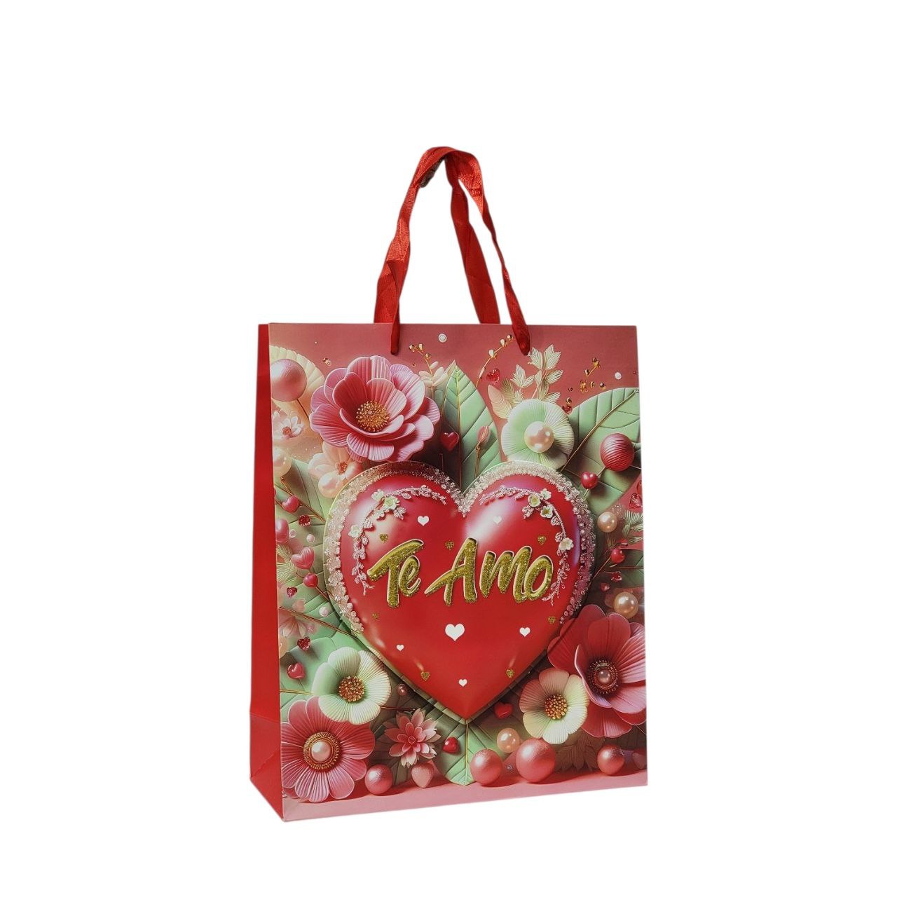 BOLSA DE REGALO DE SAN VALENTIN MEDIANA 32X26X10CM