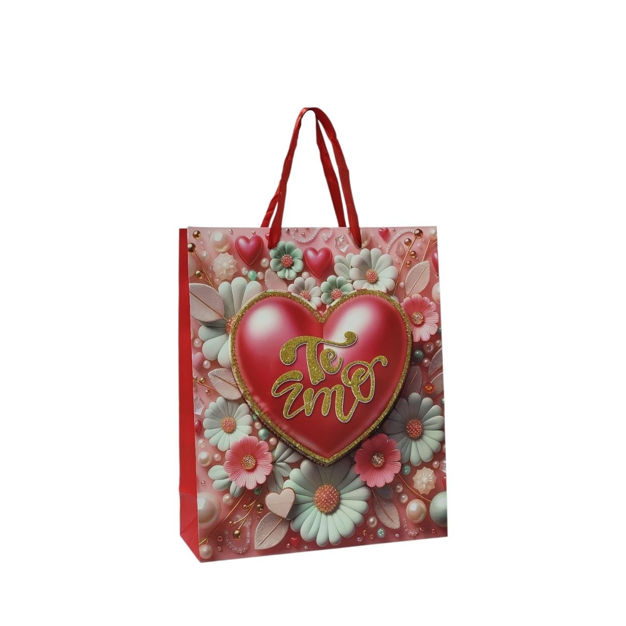 BOLSA DE REGALO DE SAN VALENTIN MEDIANA 32X26X10CM