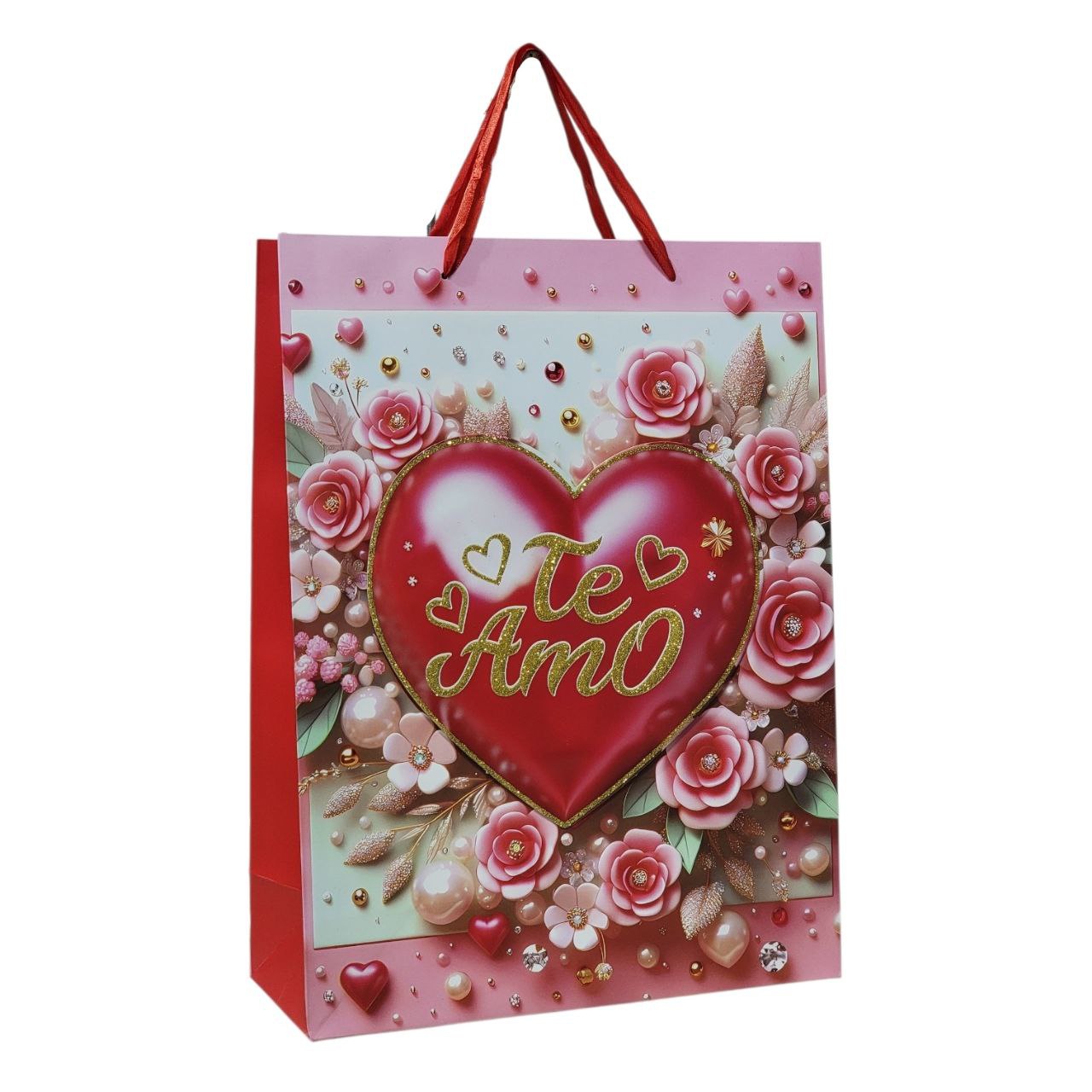 BOLSA DE REGALO DE SAN VALENTIN GRANDE 30X40X12CM