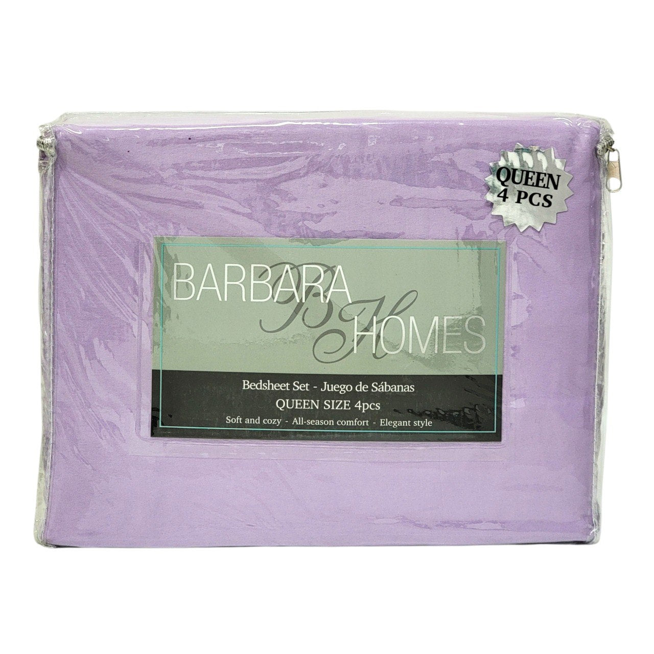 JUEGO DE SÁBANAS TAMAÑO QUEEN 4PCS BARBARA HOMES