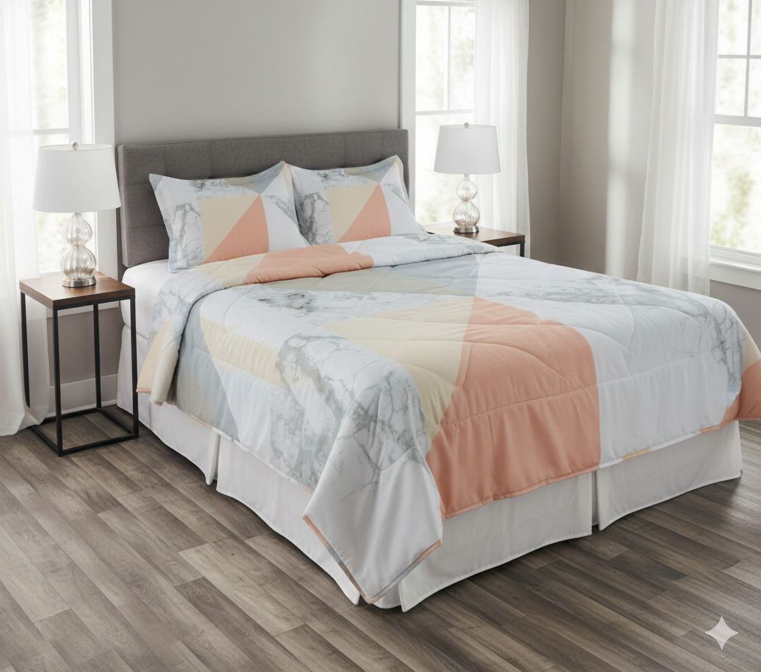 JUEGO DE SABANAS CON EDREDON QUEEN BARBARA HOME 5PCS