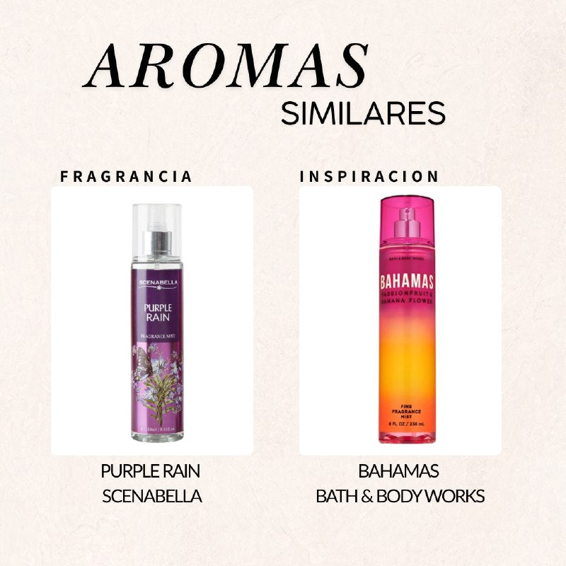 SPLASH SCENABELLA PURPLE RAIN 250ML (M) (AROMA SIMILAR BATH & BODY WORKS BAHAMAS)