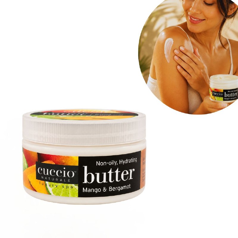 CREMA CORPORAL EXFOLIANTE HIDRATANTE INTENSIVA CON AROMA A MANGO Y BERGAMOTA CUCCIO 226G