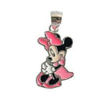 DIJE EN FORMA DE MINNIE MOUSE DE PLATA 9.25 PESO: 3.1G