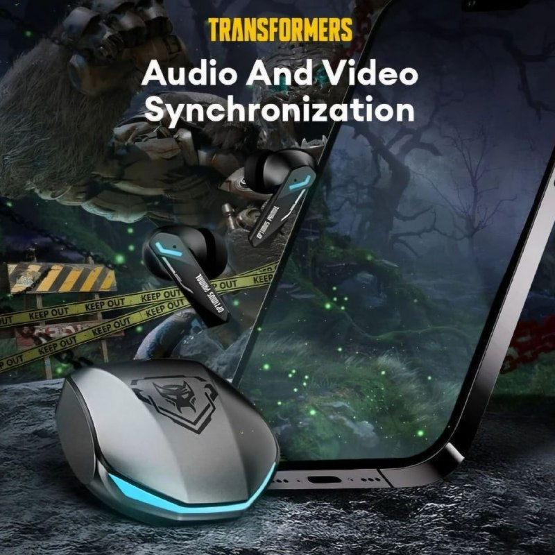 AUDIFONOS AURICULARES ORIGINALES BLUETOOTH, BATERIA ESTUCHE 5H, BATERIA AUFIDONOS 5H, VERSION BT V5.4, DISTANCIA 10MTS, COMODO ESTABLE TRANSFORMERS OPTIMUS PRIMAL