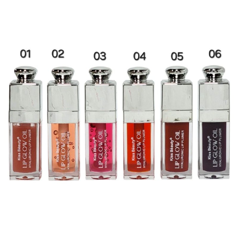 ACEITE LABIAL VOLUMIZADOR CON ACIDO HIALURONICO KISS BEAUTY 9ML (DUPE DE DIOR)