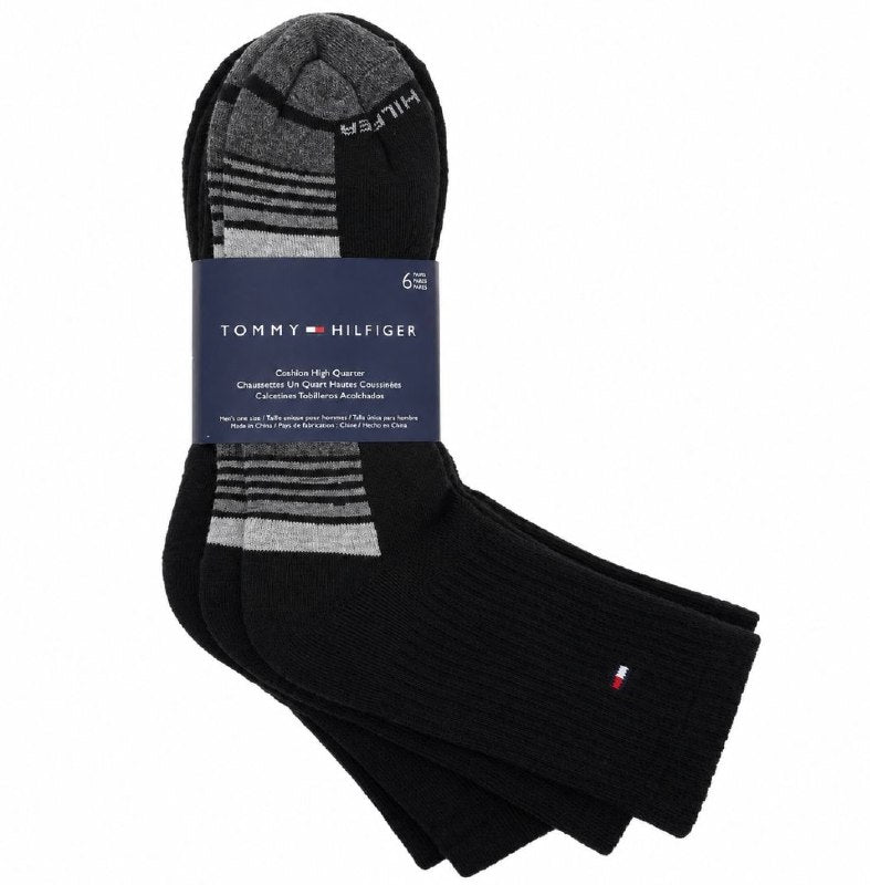 CALCETA ALTA TOMMY HILFIGER PARA HOMBRE 5 PARES TALLA ÚNICA
