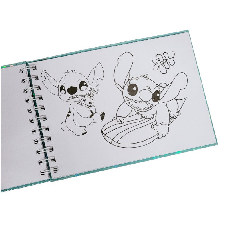LIBRO PARA COLOREAR DIVERTIDO DE 48 PAGINAS PARA NIÑOS DE STITCH COLORING BOOK 15X22CM