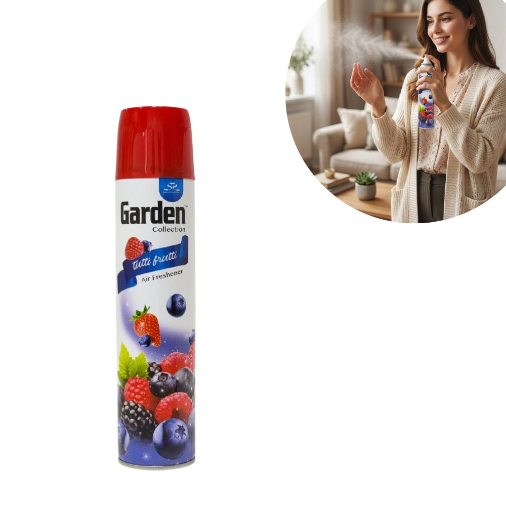 AMBIENTADOR EN SPRAY AROMA A TUTTI FRUTTI Y FRUTOS ROJOS GARDEN COLLECTION 300ML
