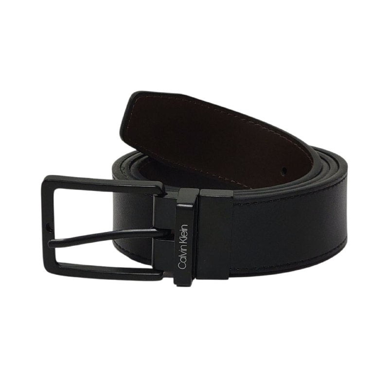 FAJA ORIGINAL CALVIN KLEIN REVERSIBLE PARA CABALLERO COLOR NEGRO Y CAFÉ TALLA M 34-36