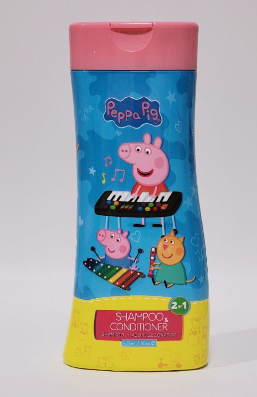 SHAMPOO PARA NIÑAS 2 EN 1 LIMPIA Y SUAVIZA AROMA AGRADABLE DE PEPPA PIG NEVADA KIDS 473ML
