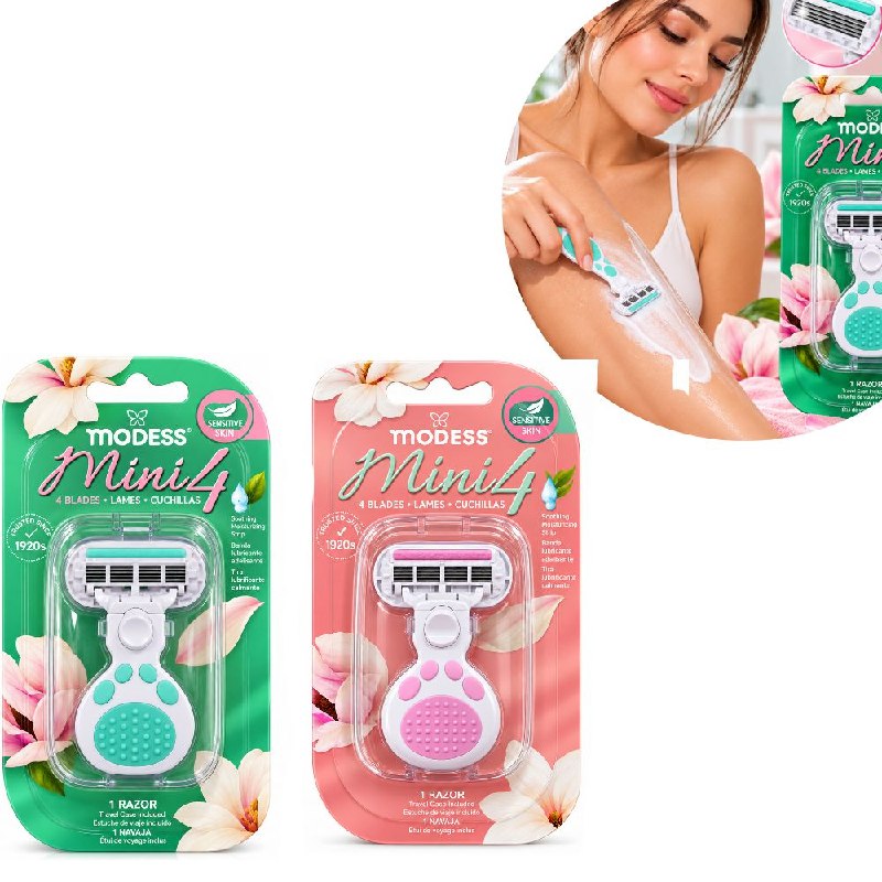 MINI RASURADORA DE 4 CUCHILLAS 10CMX2 MODESS
