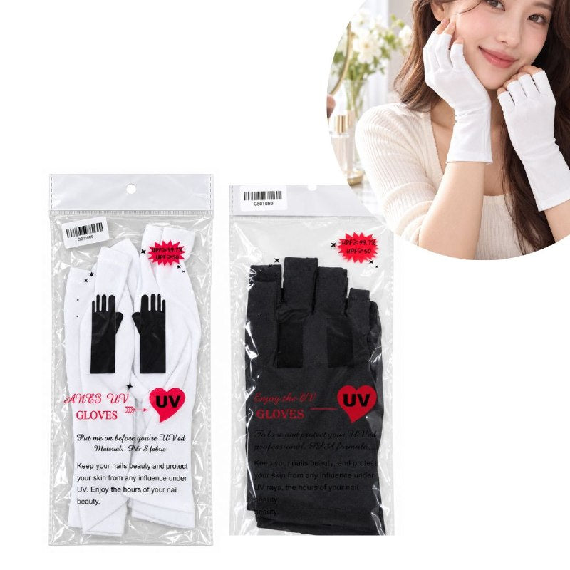 GUANTES DE PROTECCION UV UPF50 PARA MANICURA PROTEGEN DE LA RADIACION UV DE LAS LAMPARAS DE UÑAS