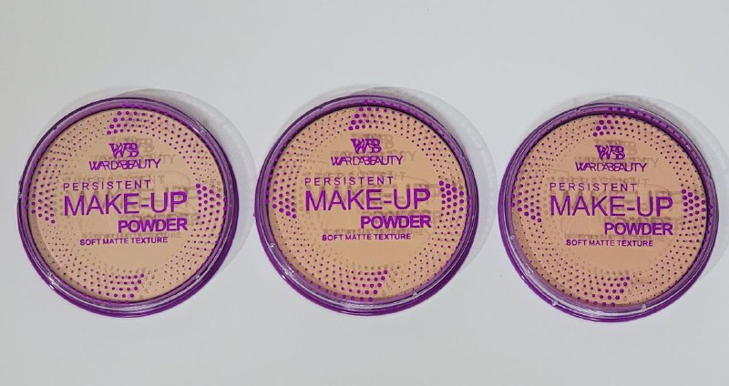 POLVO COMPACTO PERSISTENTE DE TEXTURA SUAVE MATE 3 TONOS WARDABEAUTY (DUPE DE MAYBELLINE)