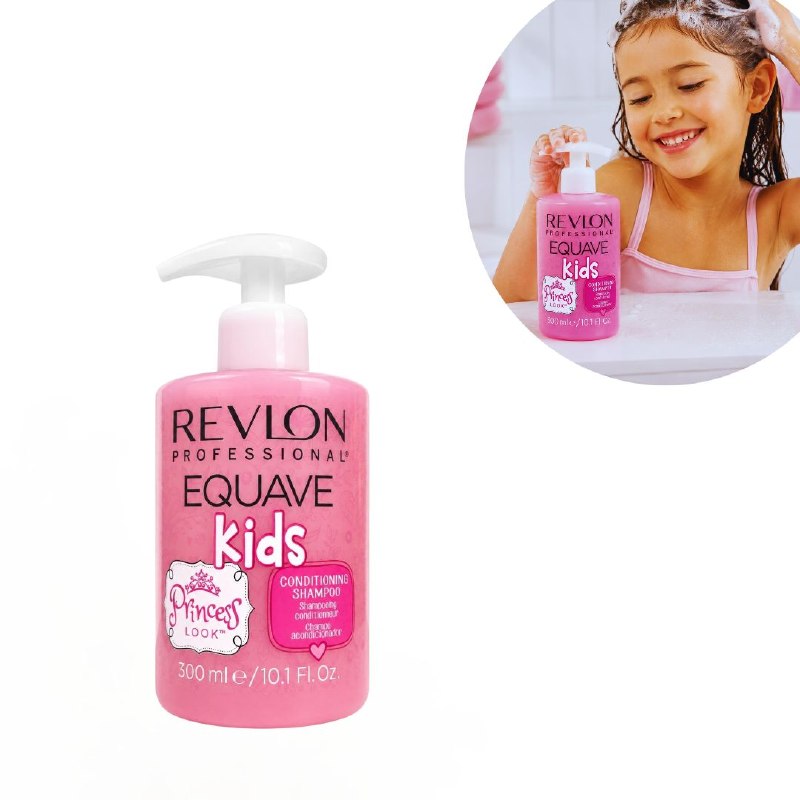 SHAMPOO 2 EN 1 Y ACONDICONADOR SUAVE HIDRATANTE Y DESENREDANTE PARA NIÑAS REVLON 300ML