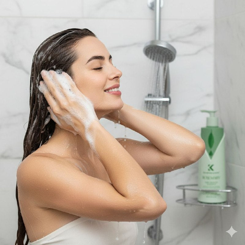 SHAMPOO DE ROMERO Y MENTA ESTIMULA CRECIMIENTO DEL CABELLO KERATINE QUEEN 800ML