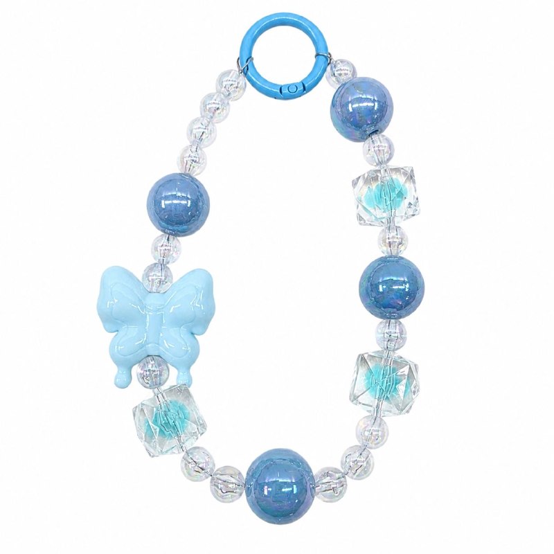 LLAVERO TIPO PULSERA DECORATIVA PARA TELEFONO O CARTERA  WAO BEAUTY 12CM