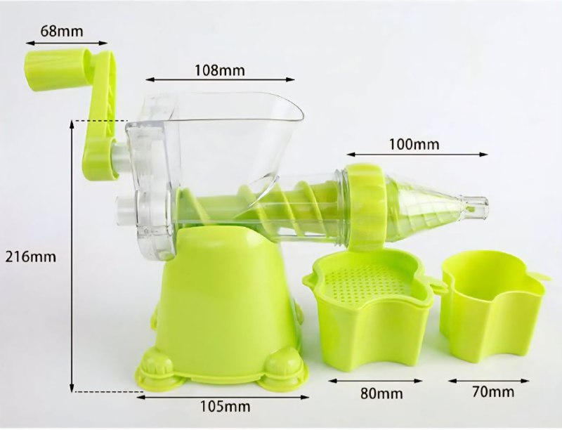 MAQUINA EXTRACTOR MANUAL DE JUGOS PEQUEÑO MULTIFUNCIONAL PARA FRUTAS Y VERDURAS