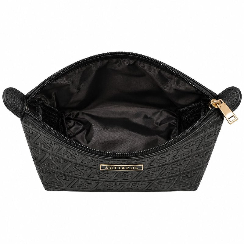 COSMETIQUERA ORGANZIADORA COMPACTA CON CIERRE REFORZADO SOFIAZUL 22X13CM