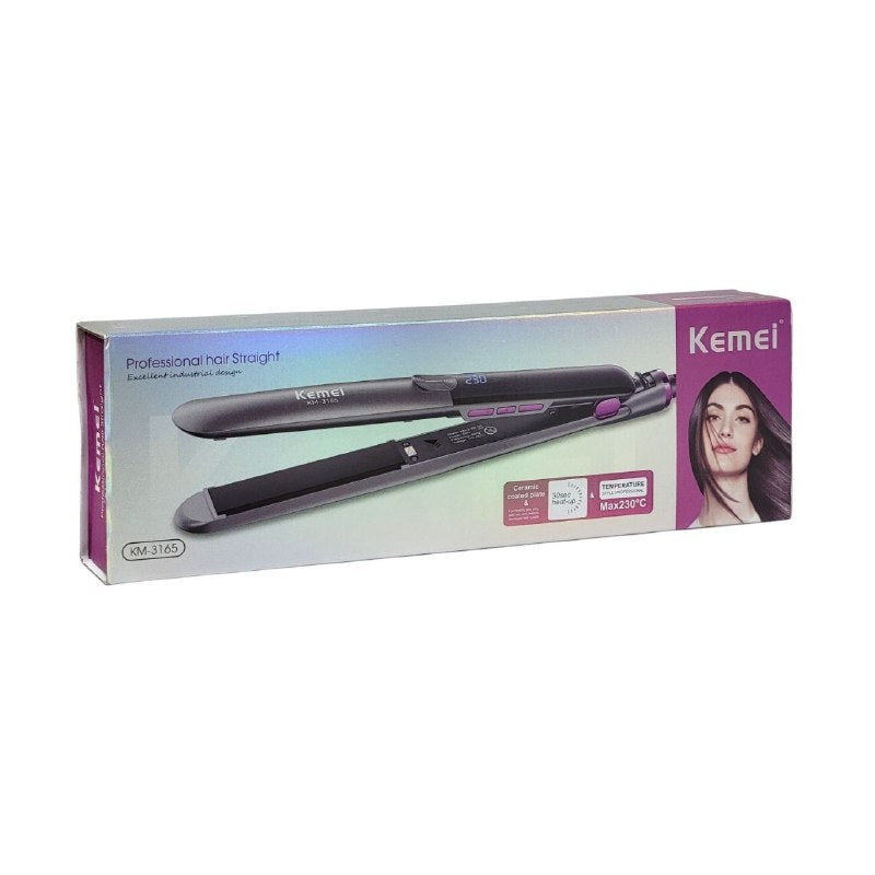 PLANCHA ALISADORA DE CABELLO KEMEI 230°C