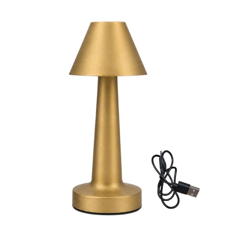LAMPARA DE MESA LED PORTATIL Y RECARGABLE MINIMALISTA Y ELEGANTE 23.5X9X9.5X4X6.5CM