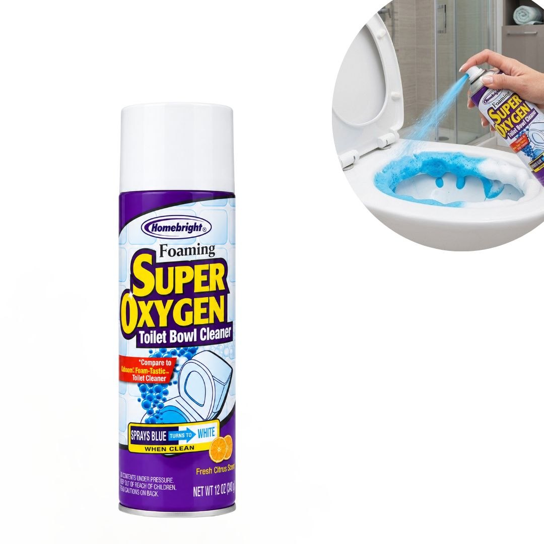 LIMPIADORA DE INODOROS EN SPRAY ESPUMOSO HOMEBRIGHT 340G