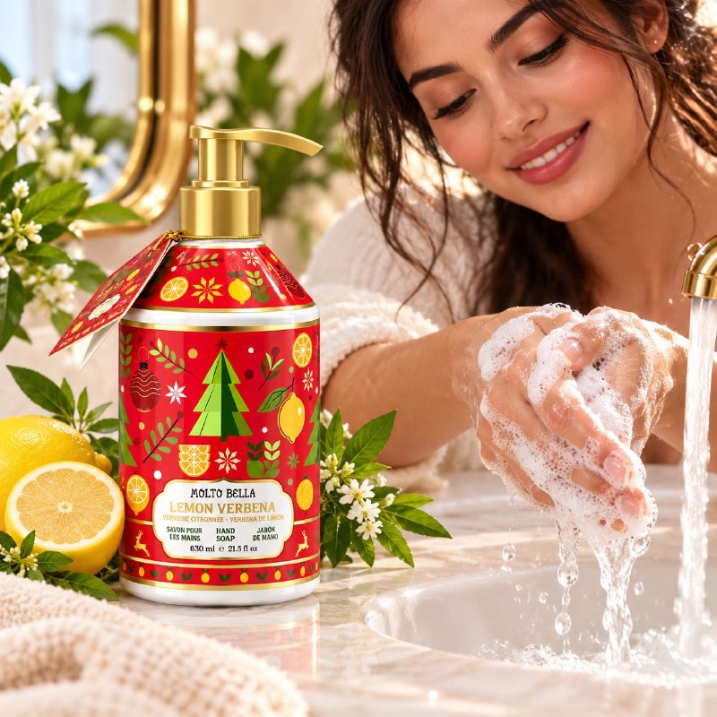 JABON LIQUIDO PARA MANOS SUAVE CON AROMA A VERBENA DE LIMON MOLTO BELLA 630ML