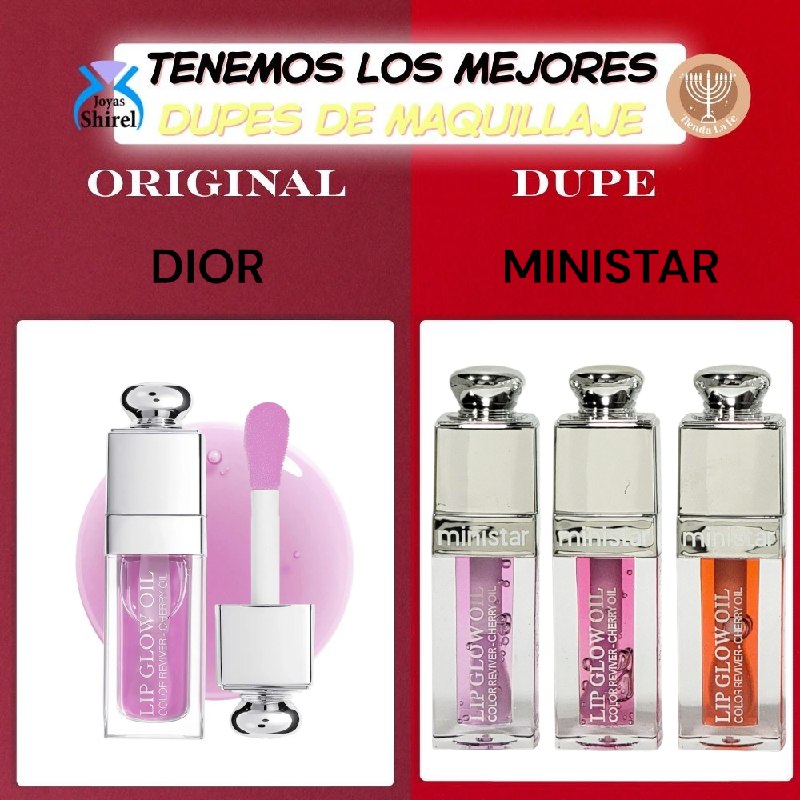 ACEITE LABIAL SABOR CEREZA QUE NUTRE Y BRILLA MINISTAR 12ML (DUPE DE DIOR)