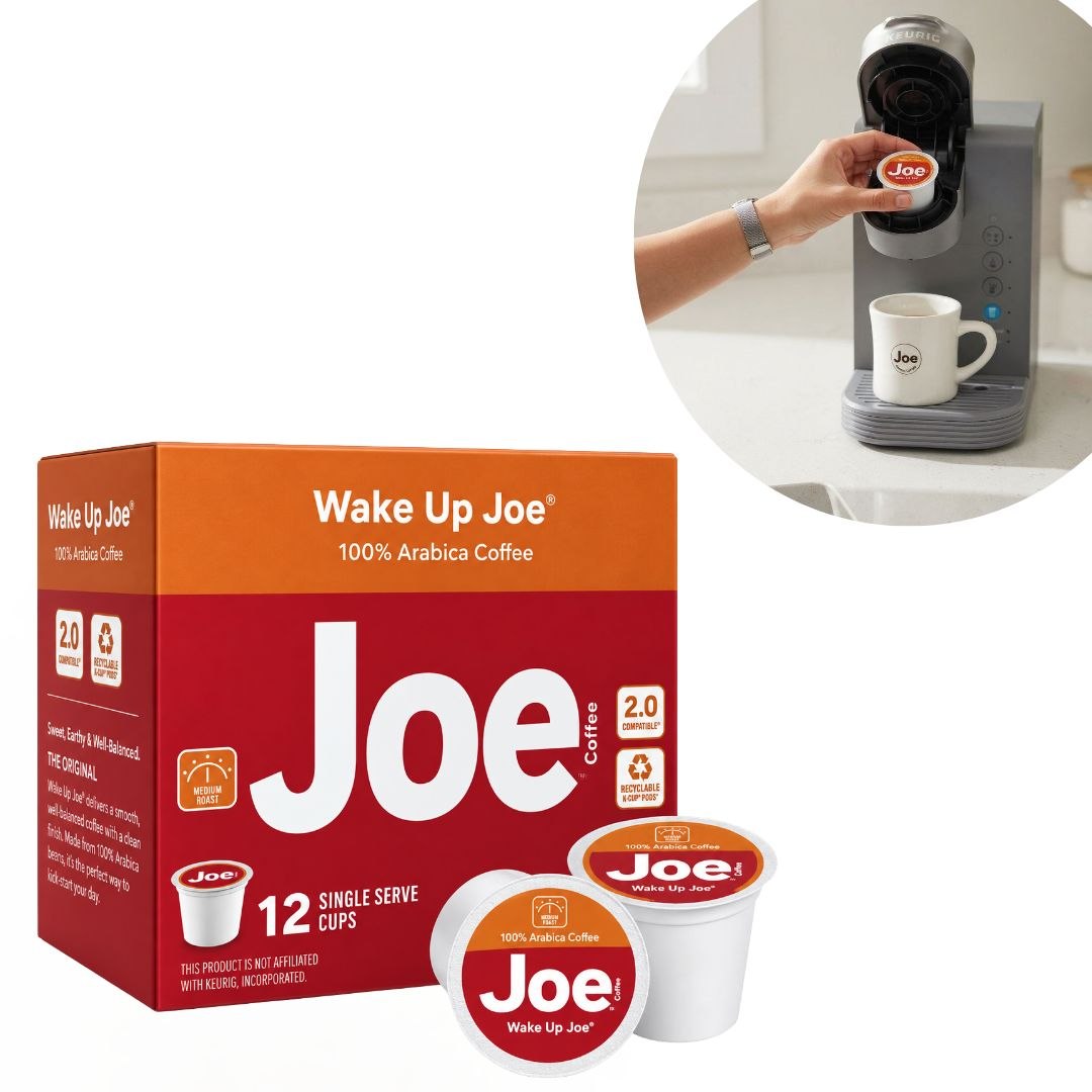 CAFÉ AMERICANO DE TUESTE MEDIO 100% ARÁBICA JOE COFFEE "WAKE UP JOE" MEDIANO PACK DE 12 BOLSAS DE 126G C/U