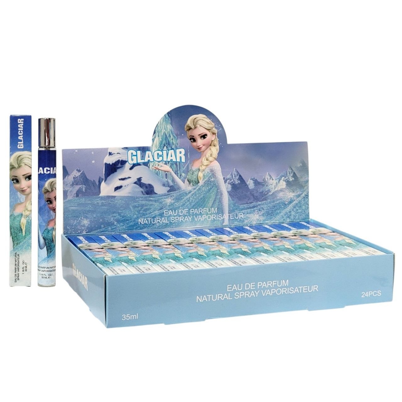 GLACIAR   PERFUME ECONOMICO DE TUBITO PARA NIÑA 35ML